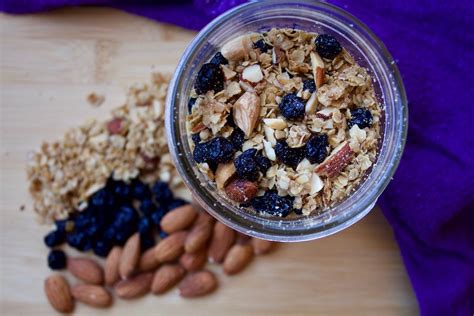 blueberry-granola-with-almonds-and-honey-healthy image