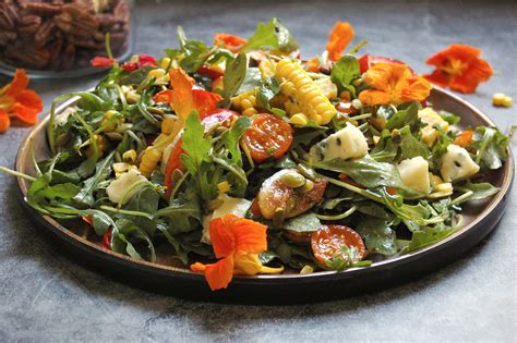 summer-salad-with-stone-fruit-and-gorgonzola image
