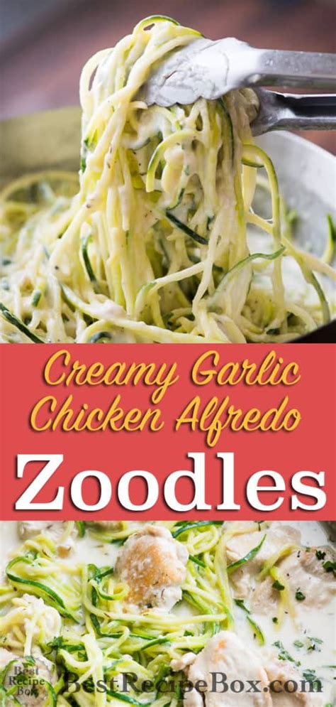 creamy-garlic-alfredo-chicken-zucchini-noodles-best image
