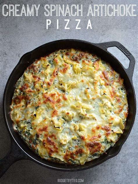 creamy-spinach-artichoke-pizza-recipe-budget-bytes image