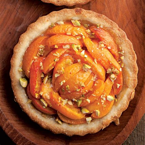 apricot-tarts-with-pistachios-saveur image