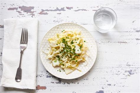 endive-salad-with-pear-and-creamy-herb-dressing-the image