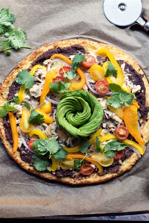 mexican-chicken-pizza-with-cauliflower-crust image