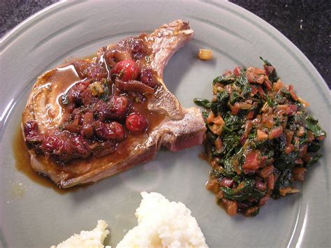 pan-roasted-pork-chops-with-cranberries-and-red image