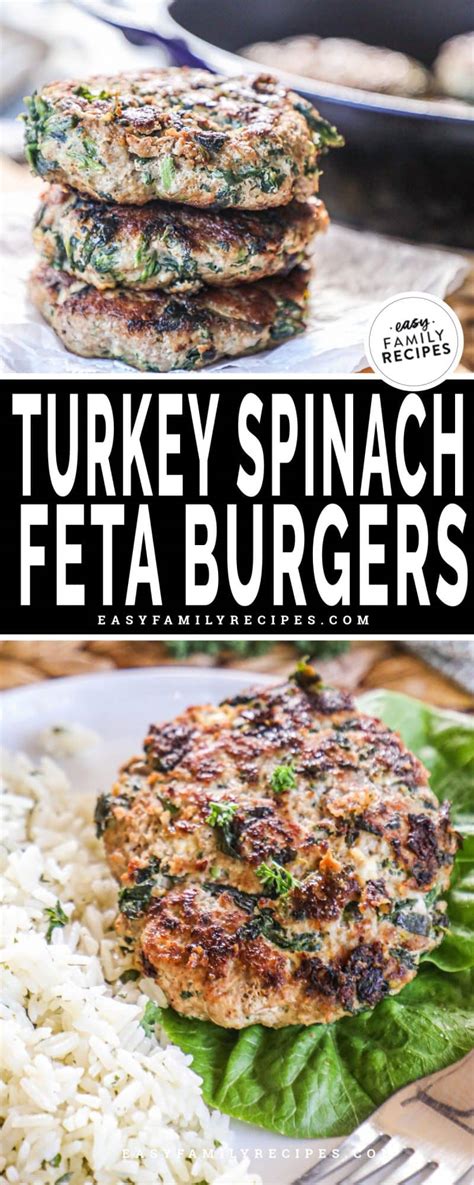 turkey-spinach-feta-burgers-easy-family image
