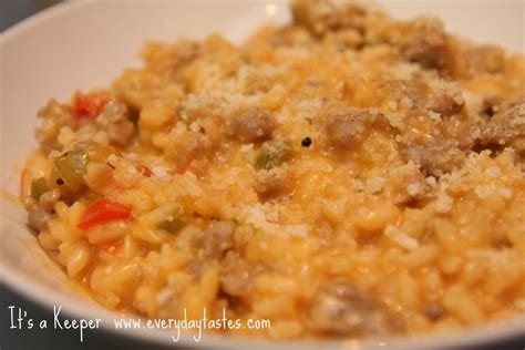 creamy-risotto-with-sausage-peppers-it-is-a-keeper image