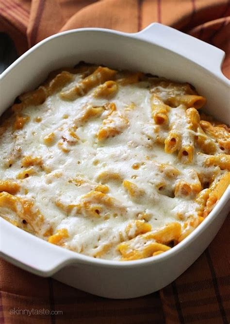cheesy-baked-pumpkin-pasta-skinnytaste image