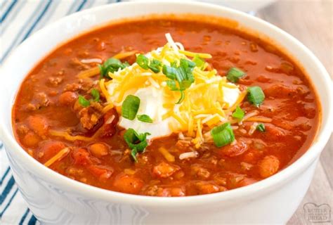 easy-chili-recipe-butter-with-a-side-of-bread image