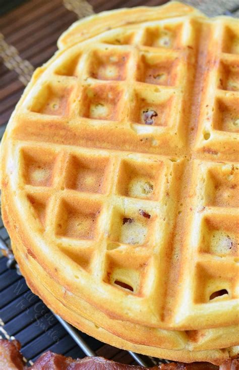 savory-waffles-with-bacon-and-onion-will image