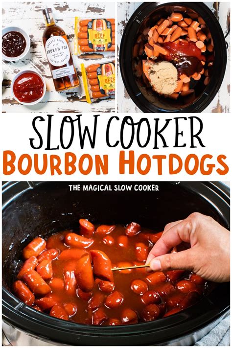 slow-cooker-bourbon-hot-dogs-the-magical-slow-cooker image