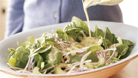 spinach-cucumber-salad-with-yogurt-mint-dressing image