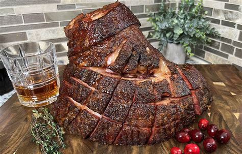 smoked-ham-with-hot-honey-and-bourbon-glaze image