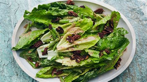 romaine-and-sugar-snap-peas-with-pecan-dressing image