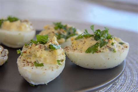 lemon-caper-devilled-eggs-divalicious image