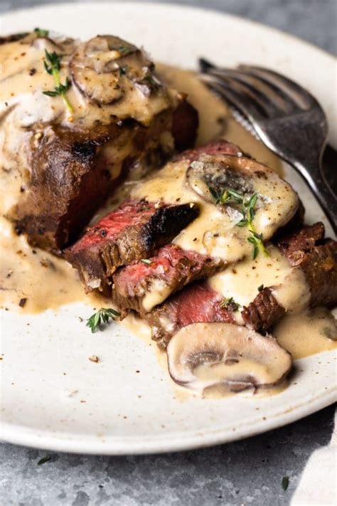 venison-steak-with-mushroom-cream-sauce-modern-farmhouse image