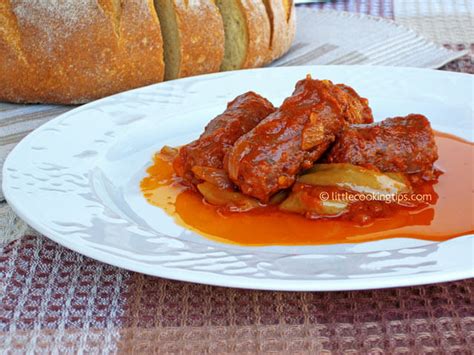 sausages-with-peppers-and-onions-spetzofai-a image