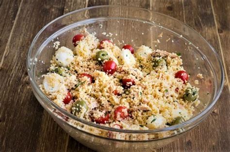 spicy-tuna-couscous-with-cherry-tomatoes-summer image