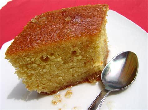 greek-cake-with-semolina-revani-cooking-in-plain image