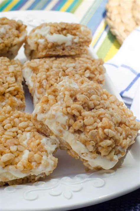 peanut-butter-rice-krispie-ice-cream-sandwiches image