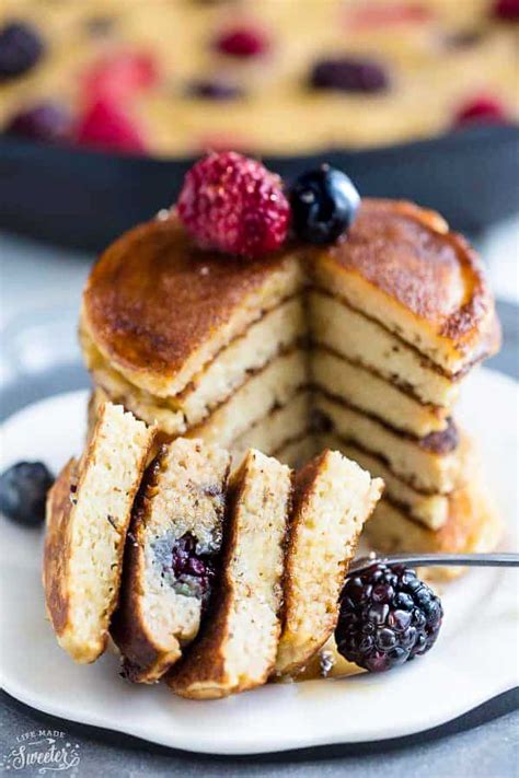 gluten-free-pancakes-the-best-fluffy-low-carb-pancakes image