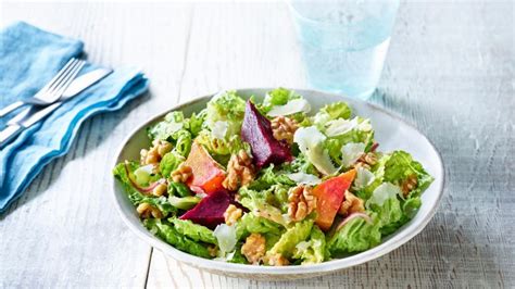 romaine-salad-with-walnuts-and-beets-california image
