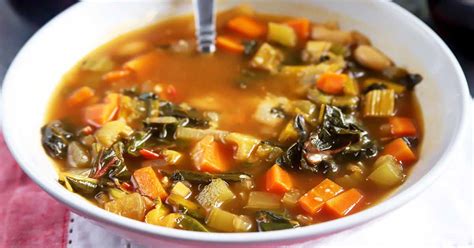 hearty-winter-vegetable-and-bean-soup-recipe-foodal image