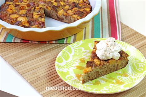 banana-bread-pudding-with-peaches-meatified image