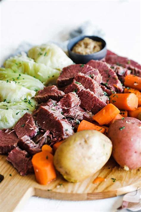 homemade-corned-beef-and-cabbage-recipe-chef-billy image