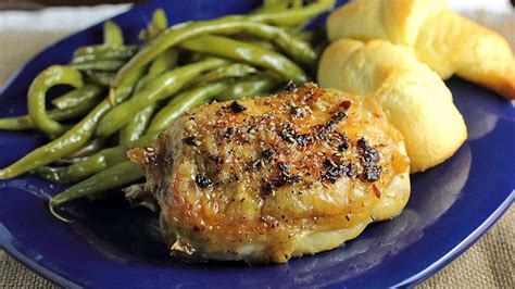 garlic-butter-and-rosemary-pan-roasted-chicken image