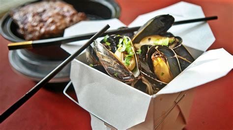 mussels-with-black-bean-sauce-and-noodles-the image