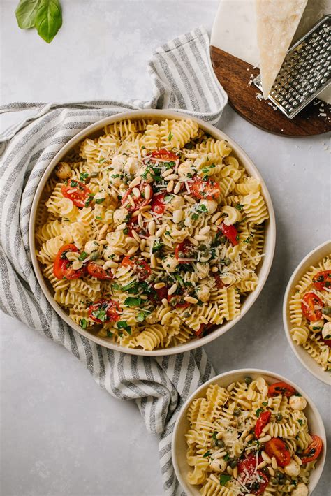 easy-bruschetta-pasta-recipe-fresh-tomato-sauce image