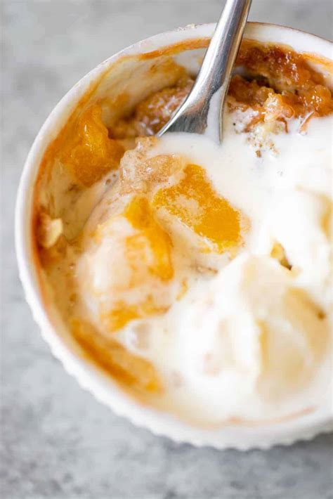 easy-peach-crisp-for-two-delish-knowledge image
