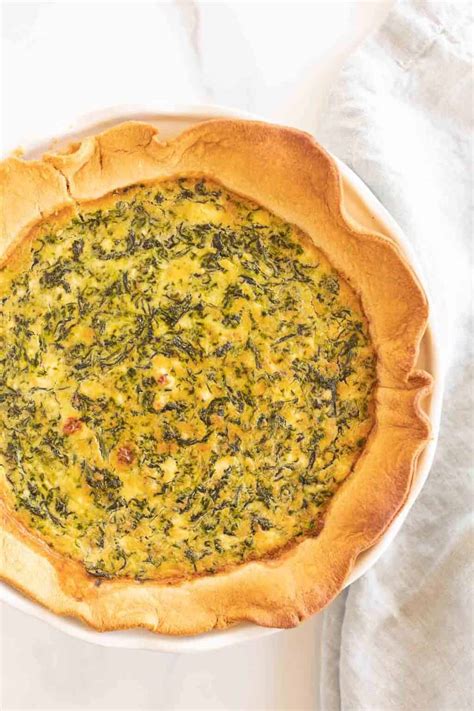 easy-spinach-and-feta-quiche-recipe-julie-blanner image