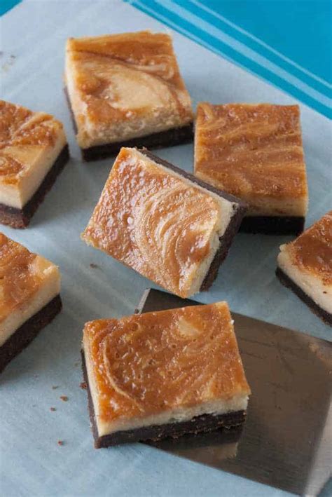 caramel-swirl-cheesecake-brownies-mindees-cooking image