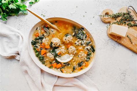 vegan-italian-wedding-soup-foodbymaria image