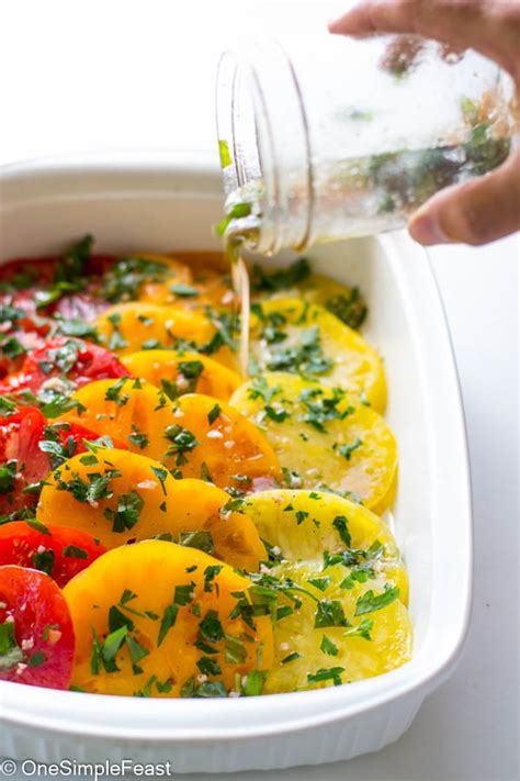 summer-heirloom-tomato-salad-one-simple-feast image