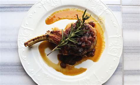 double-cut-pork-chops-with-maple-and-applebacon-chutney image
