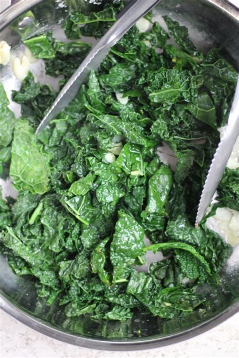 sauted-garlic-kale-with-butter-stephanie-kay-nutrition image