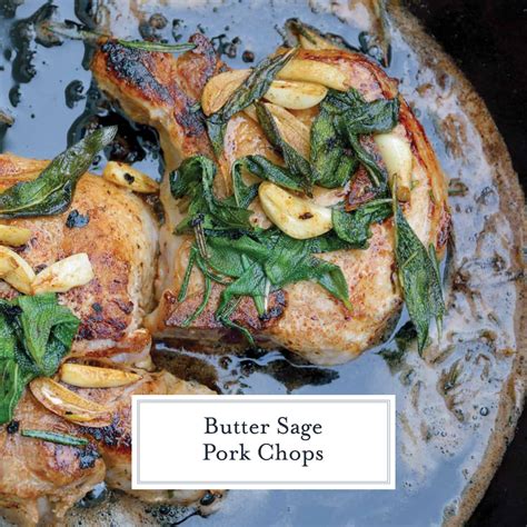 cast-iron-pork-chops-with-garlic-sage-butter-savory image