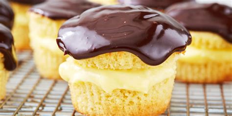 best-boston-cream-cupcakes-recipe-delish image