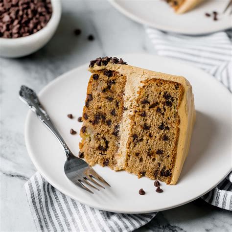 banana-chocolate-chip-cake-with-peanut-butter-frosting image