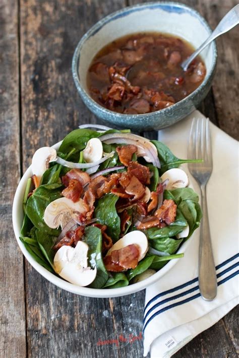 hot-bacon-dressing-recipe-for-spinach-salad image