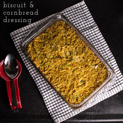 southern-dressing-with-biscuits-and-cornbread image