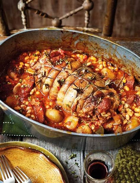 spanish-pot-roasted-lamb-with-chorizo-and-white-beans image