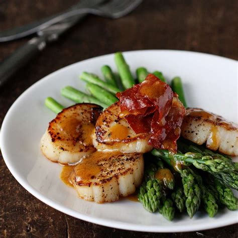 asparagus-with-scallops-browned-butter-and image