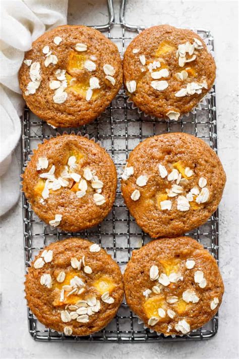 the-best-peach-muffins-so-delicious-fit-foodie-finds image