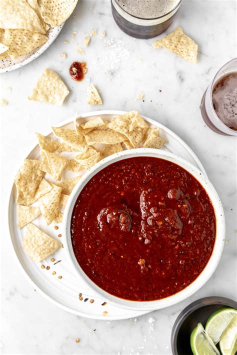 spicy-dried-red-chile-salsa-with-spice image