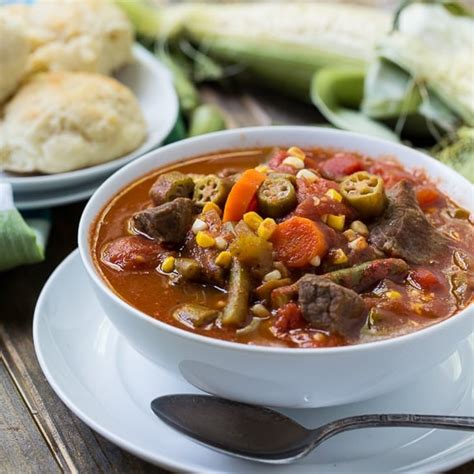 vegetable-beef-soup-spicy-southern-kitchen image