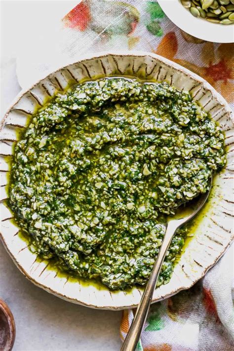 pumpkin-seed-pesto-sauce-fork-in-the-road image