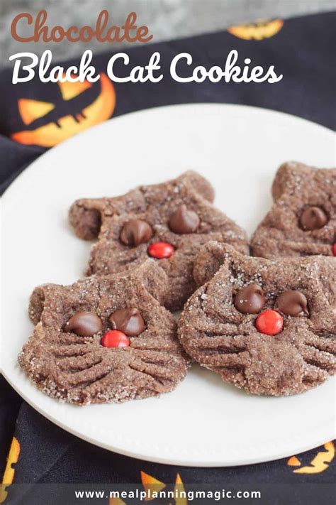 easy-chocolate-black-cat-cookies-meal-planning-magic image